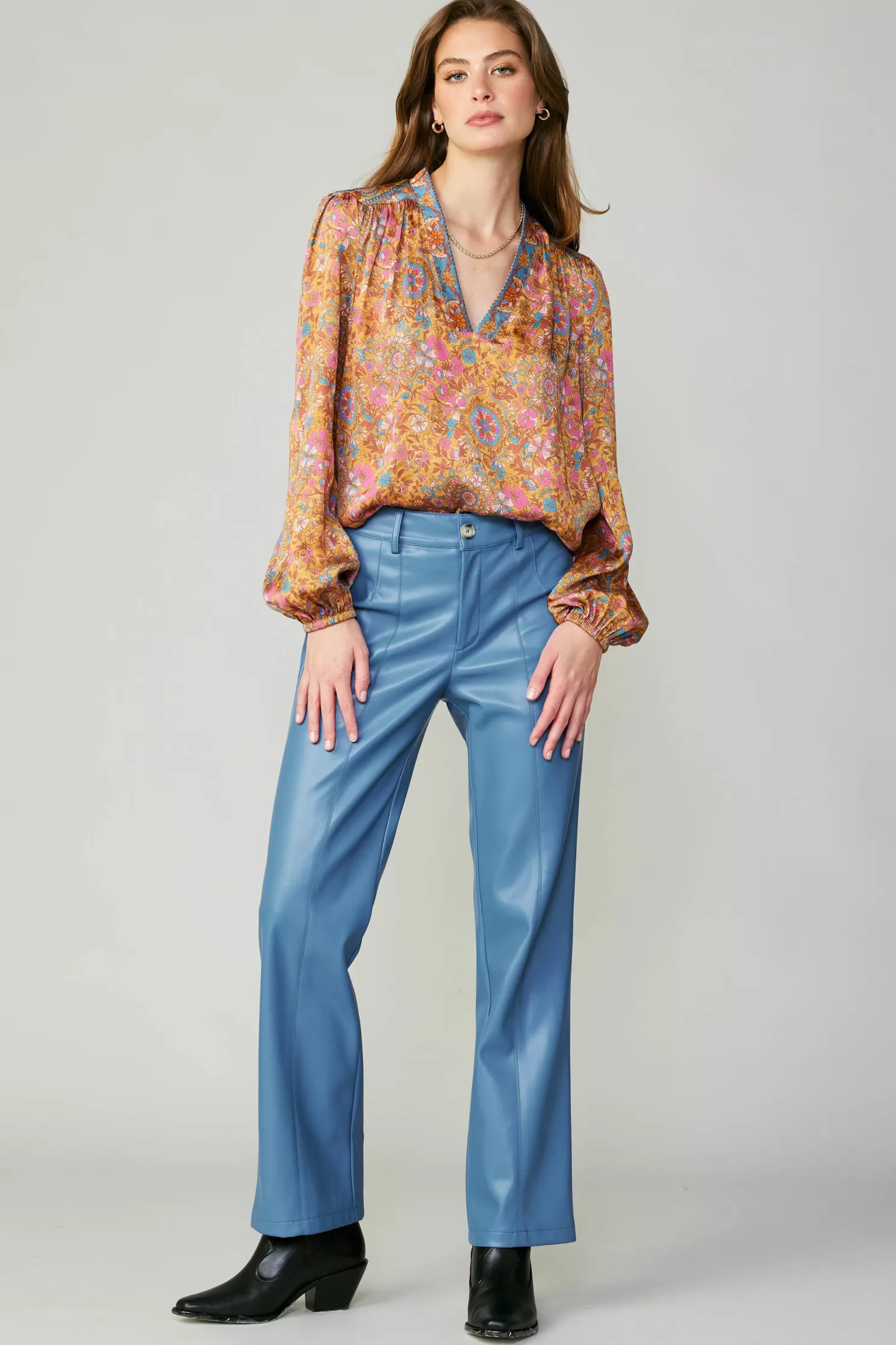 Flash Sale Vintage Floral Blouse Blouses