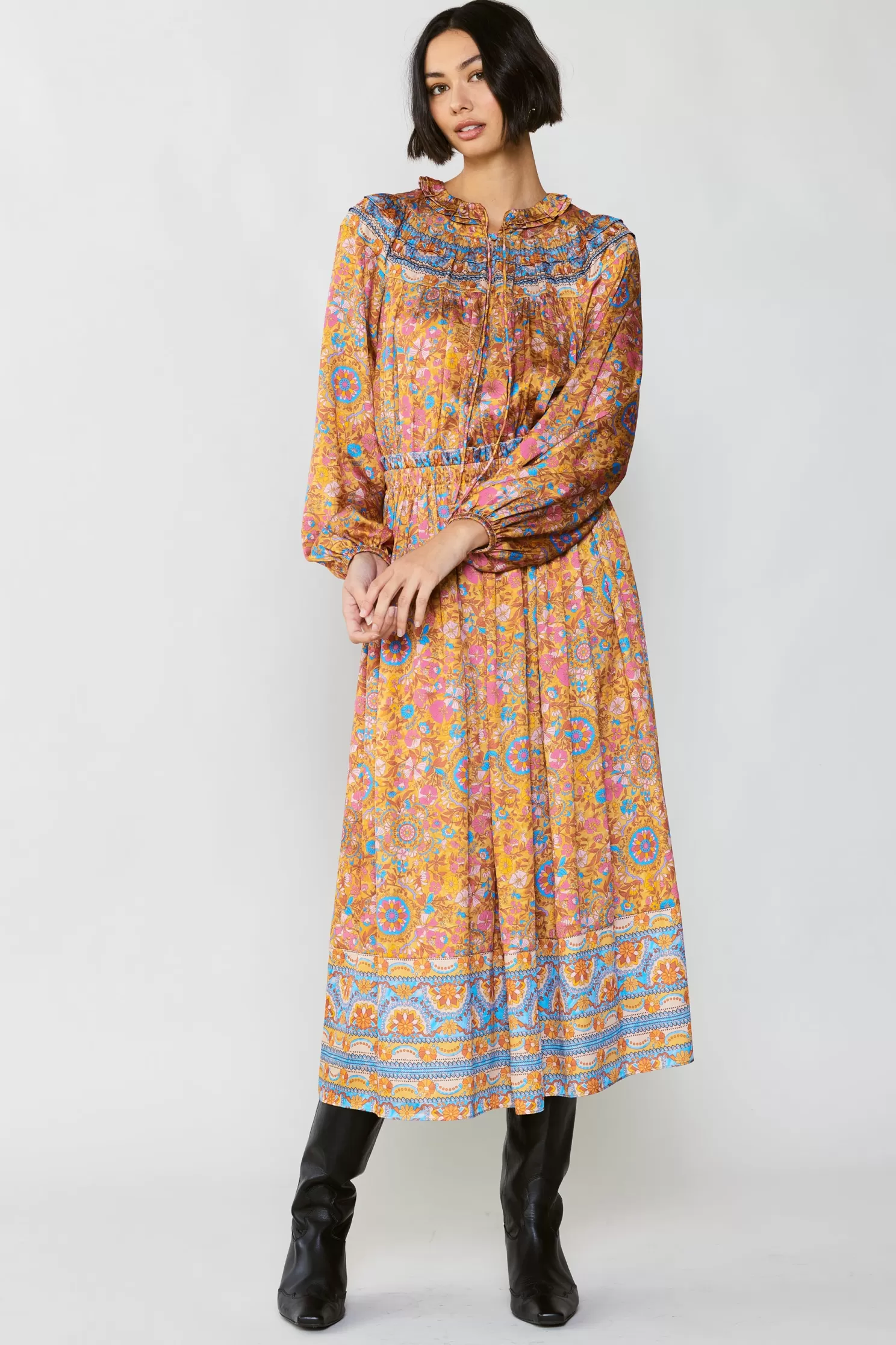 Cheap Vintage Floral Maxi Dress Midi Dresses | Maxi Dresses