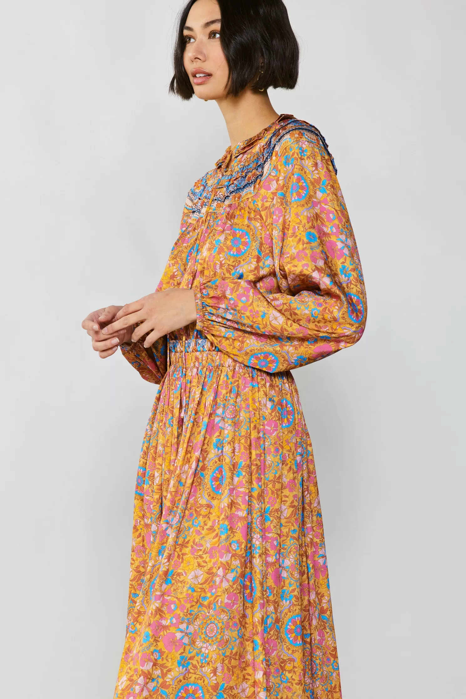 Cheap Vintage Floral Maxi Dress Midi Dresses | Maxi Dresses