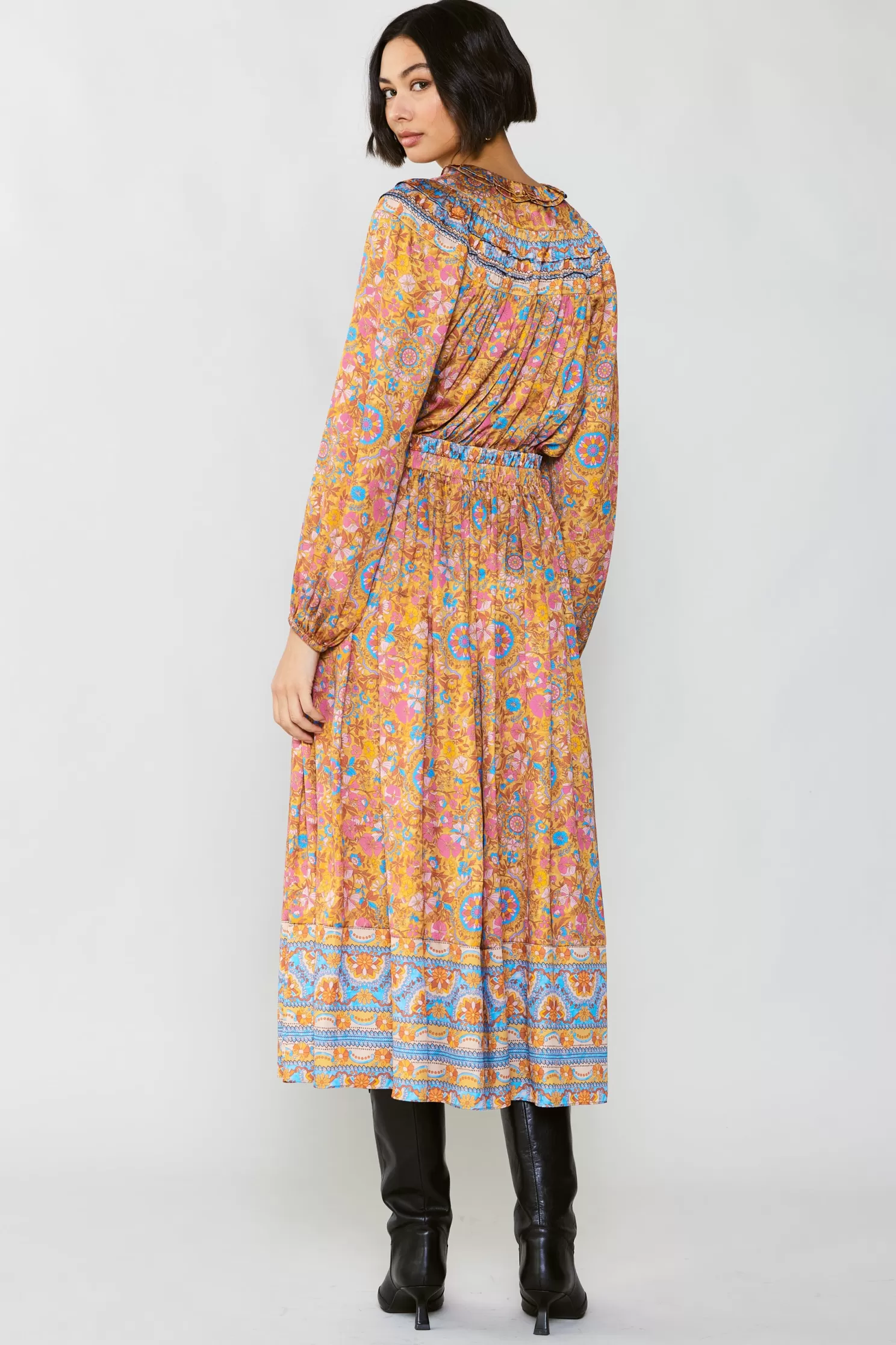 Cheap Vintage Floral Maxi Dress Midi Dresses | Maxi Dresses